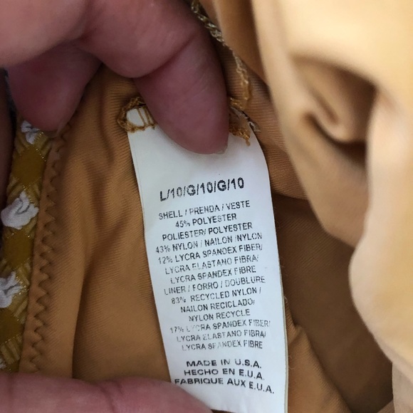 Vitamin A Tie Front One Piece Marigold - Picture 5 of 5